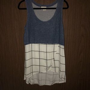 Anthropologie blocked tank top